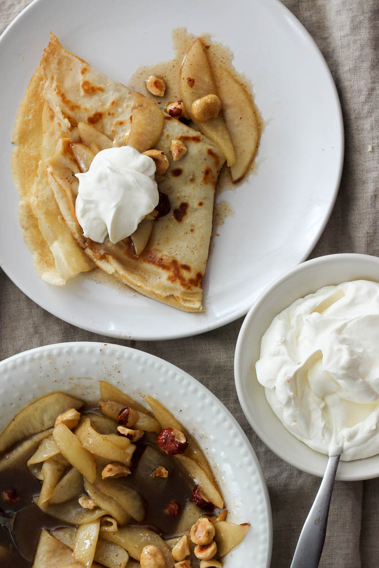 Carmelized Pear and Hazelnut Crepe-2