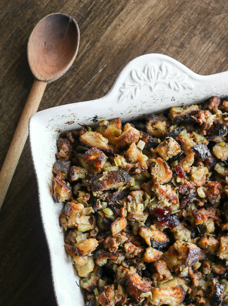 New England Sausage, Apple, and Cranberry Stuffing2