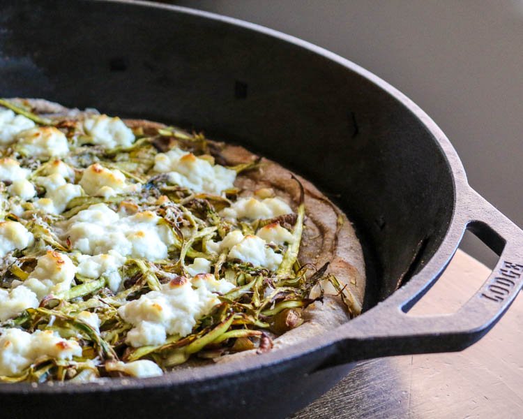 Asparagus Skillet Pizza-3